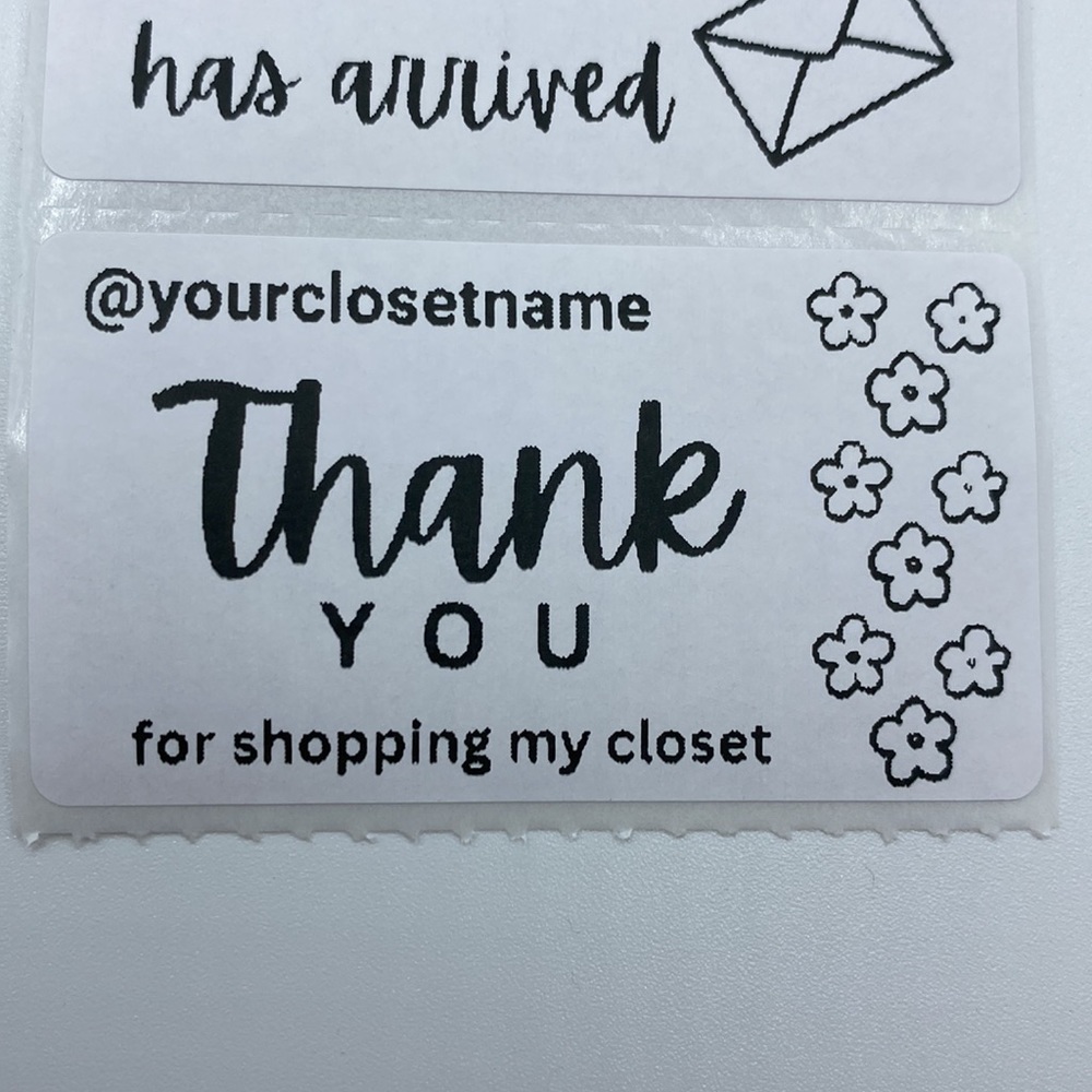 Personalized Custom Thermal Thank You & Christmas Package Stickers Labels - Picture 4 of 4